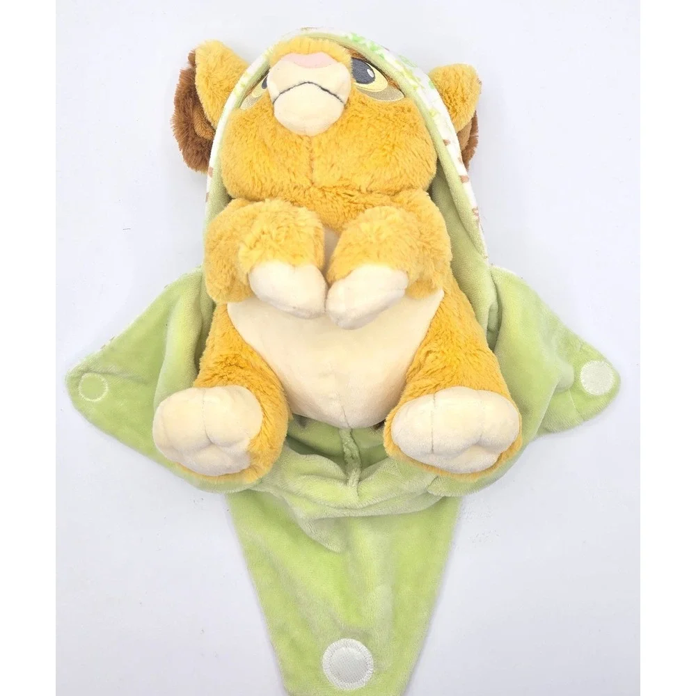 Disney Parks The Lion King Baby Simba RARE Plush Blanket Swaddle Soft toy